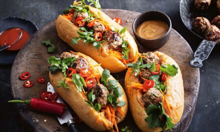 Recipe – Sarah Todd’s – Hot Toddy Sriracha Pork Meatball Bahn Mi