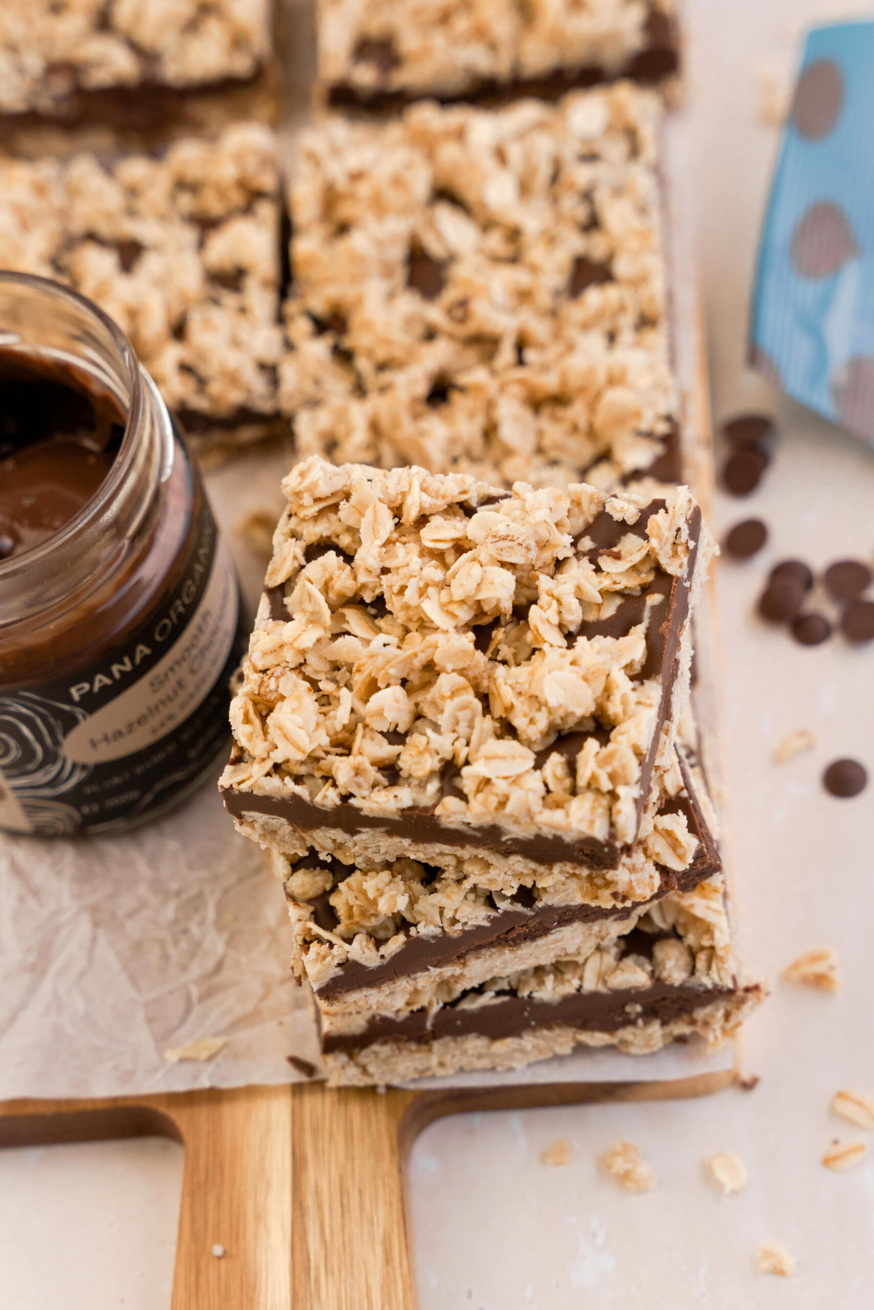 Choc Fudge Crumble Bars DSC06165 UPDATED